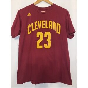 Adidas Cleveland Cavaliers‎ LeBron James 23 TShirt Mens Large NBA Cavs Red GO TO